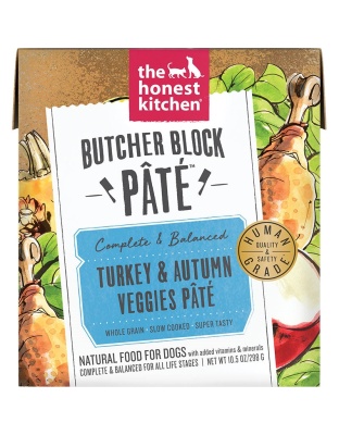 Honest Kitchen Dog Butcher Block Pate Turkey And Autumn Veggies 10.5oz. (Case Of 6)