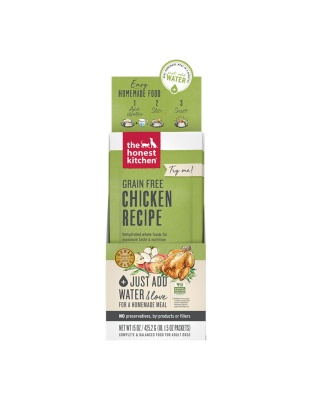 The Honest Kitchen Dog Grain Free Dehydrated Chicken 1.75oz. 10 Count