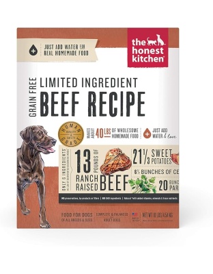 The Honest Kitchen Grain Free Hope Lid Beef Chickpeak 10 Lbs.