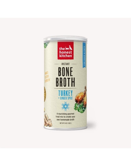 The Honest Kitchen Dog And Cat Instant Bone Broth Turkey 3.6oz.