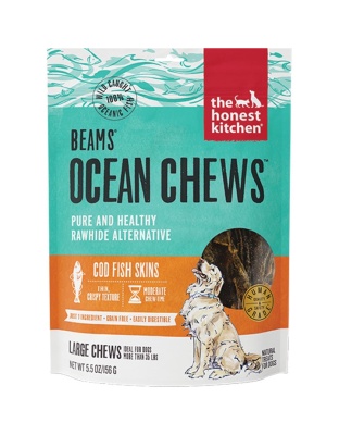 The Honest Kitchen Dog Beams Ocean Chews Cod Large 5.5oz.