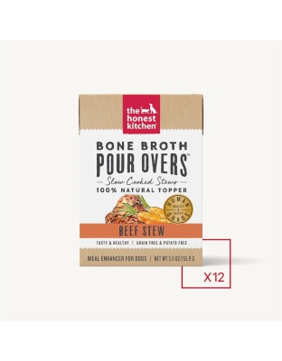 The Honest Kitchen Dog Pour Bone Broth Beef 5.5oz. (Case of 12)