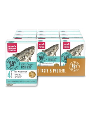 The Honest Kitchen Dog 99% Salmon and Pollock Meal Booster Wet Dog Food 5.5oz. Carton (Case of 12)