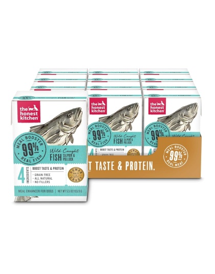 The Honest Kitchen Dog 99% Salmon and Pollock Meal Booster Wet Dog Food 5.5oz. Carton (Case of 12)