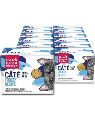 The Honest Kitchen Cat Cate Grain Free Pate Turkey 2.8oz. (Case of 12)