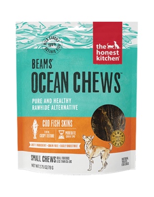 The Honest Kitchen Dog Beams Ocean Chews Cod Small 2.75oz.