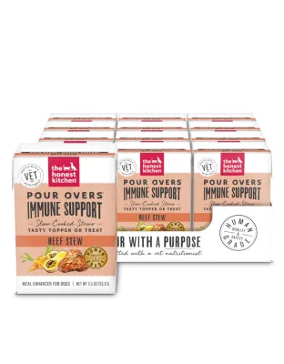 The Honest Kitchen Dog Grain Free Pour Over Immunity Beef 5.5oz. (Case of 12)