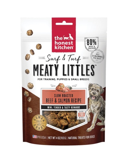 Honest Kitchen Dog Surf And Turf Meaty Lils Beef And Salmon 4oz.