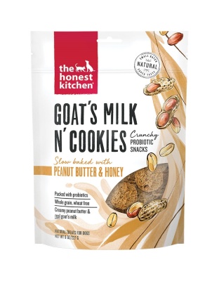 The Honest Kitchen Dog Goats Milk N Cookies Peanut Butter And Honey 8oz.