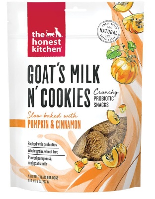 The Honest Kitchen Dog Goats Milk N Cookies Pumpkin And Cinnamon 8oz.