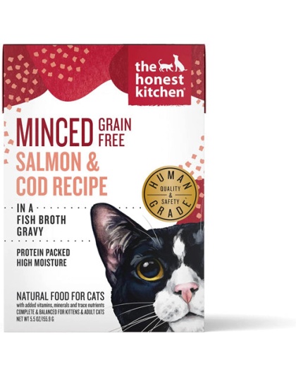 Honest Kitchen Cat Minced Salmon Cod 5.5oz. (Case of 12)