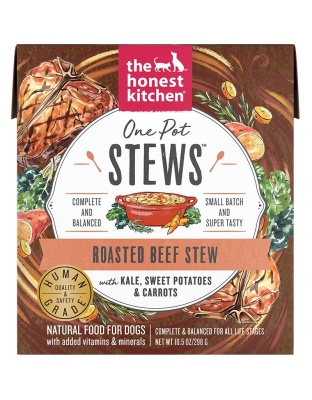 Honest Kitchen Dog One Pot Stew Roasted Beef With Kale; Sweet Potato And Carrots 10.5oz. (Case of 6)