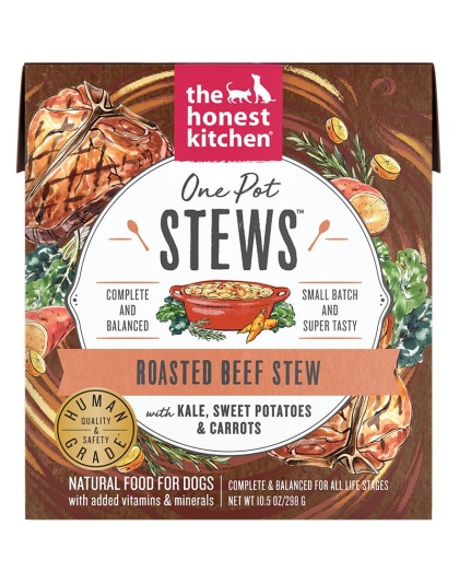 Honest Kitchen Dog One Pot Stew Roasted Beef With Kale; Sweet Potato And Carrots 10.5oz. (Case of 6)
