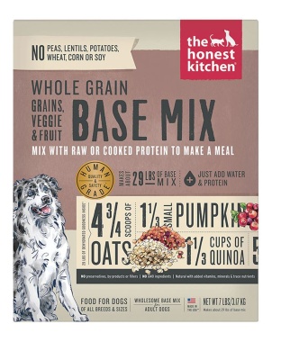 Honest Kitchen Dog Whole Grain Veggie And Fruit Dehydrated Base Mix 7Lbs. Box