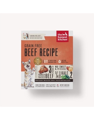 The Honest Kitchen Love Grain Free Beef Dehydrated Dog Food 2 Lbs