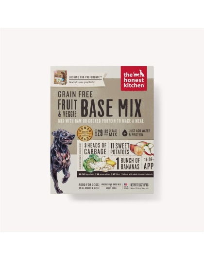 The Honest Kitchen Preferance Dehydrated Grain Free Fruit And Veggie Base Mix Recipe Dry Dog 7 Lbs