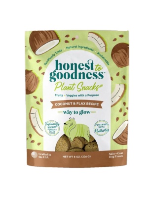 Honest To Goodness Way To Glow Skin & Coat Treats Coconut/Flax 8oz.