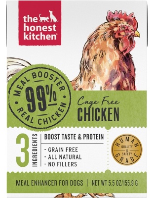 The Honest Kitchen Dog 99% Turkey Meal Booster Wet Dog Food 5.5oz. Carton (Case of 12)