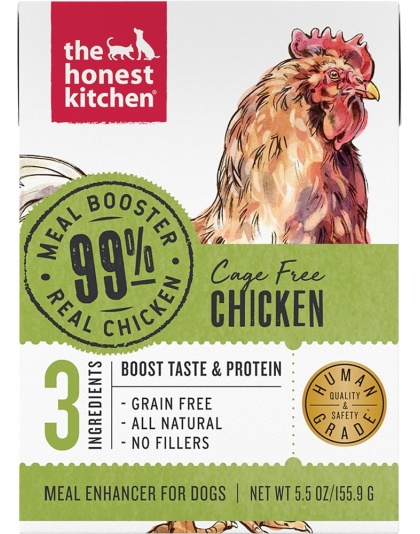 The Honest Kitchen Dog 99% Turkey Meal Booster Wet Dog Food 5.5oz. Carton (Case of 12)