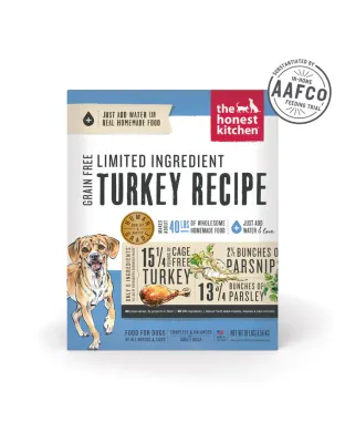 The Honest Kitchen Dog Limited Ingredient Grain Free Turkey 10 Lbs. Box