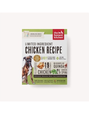 The Honest Kitchen Thrive Limited Ingredient Chicken Dehydrated Dog Food 10Lbs