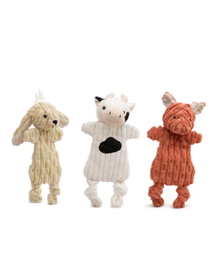 Hugglehounds Dog Huggleflatties Barnyard Assortment Small 3 Pack 11 Inch