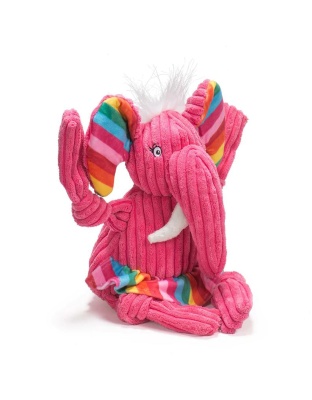 Hugglehounds Dog Rainbow Elephant Knottie Large