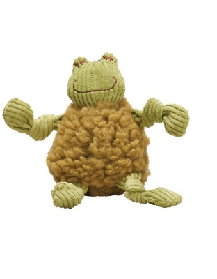 Hugglehounds Dog Fleece Flufferknot Fiona Frog Large