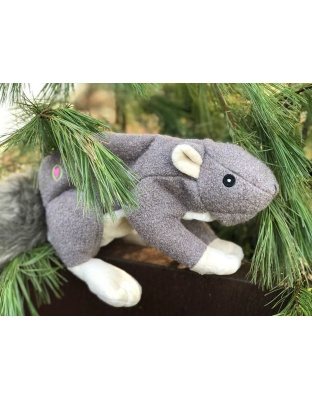 Huggle Hounds Dog Feller Squirrel Gray