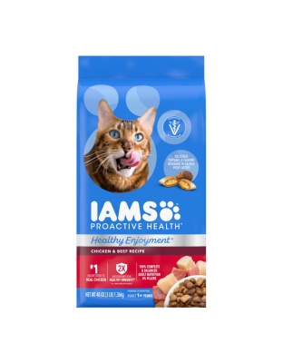 IAMS ProActive Health Healthy Enjoyment Dry Cat Food Chicken & Beef 1ea/3 lb