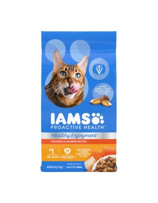 IAMS ProActive Health Healthy Enjoyment Dry Cat Food Chicken & Salmon 1ea/6 lb
