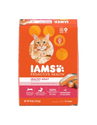 IAMS Proactive Health Adult Dry Cat Food Salmon 1ea/16 lb