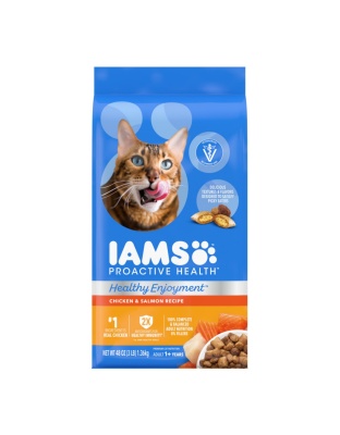 IAMS ProActive Health Healthy Enjoyment Dry Cat Food Chicken & Salmon 1ea/3 lb