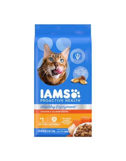 IAMS ProActive Health Healthy Enjoyment Dry Cat Food Chicken & Salmon 1ea/3 lb