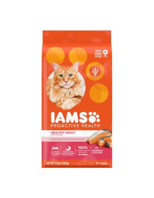 IAMS Proactive Health Adult Dry Cat Food Salmon 1ea/3.5 lb