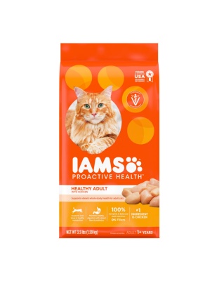 IAMS Proactive Health Adult Dry Cat Food Chicken 1ea/3.5 lb
