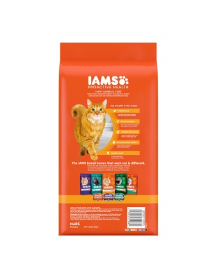 IAMS Proactive Health Hairball Care Adult Dry Cat Food Chicken & Salmon 1ea/3.5 lb