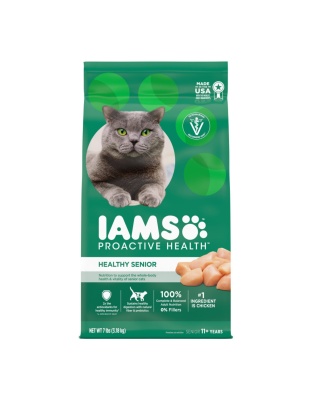 IAMS Proactive Health Senior Dry Cat Food Chicken 1ea/7 lb