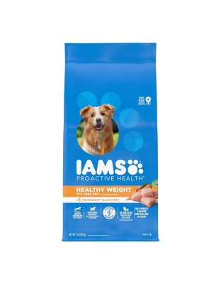 IAMS Healthy Weight Adult Dry Dog Food Chicken 1ea/7 lb