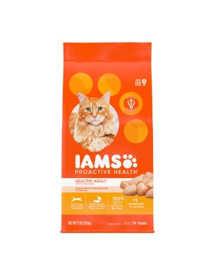 IAMS Proactive Health Adult Dry Cat Food Chicken 1ea/7 lb