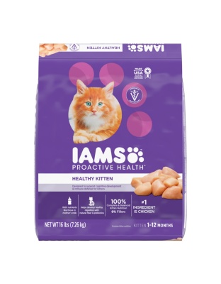 IAMS Proactive Health Kitten Dry Cat Food Chicken 1ea/16 lb