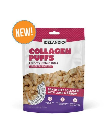 Icelandic Dog Collagen Puffs Bites With Marrow 1.3oz.