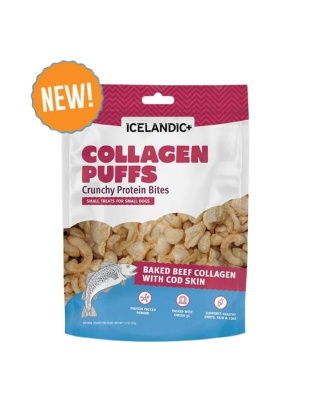 Icelandic Dog Collagen Puffs Bites With Fish 1.3oz.