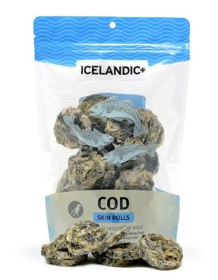 Icelandic+ Cod Skin Rolls (3oz. Bag Case + Free Sample Bag) (Sell As Case 6)