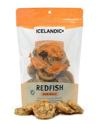 Icelandic+ Redfish Skin Rolls (3oz. Bag Case + Free Sample Bag) (Sell As Case 6)