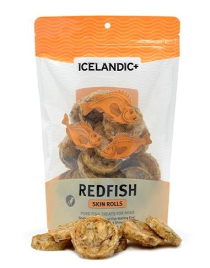 Icelandic+ Redfish Skin Rolls (3oz. Bag Case + Free Sample Bag) (Sell As Case 6)