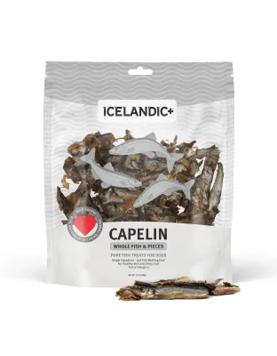 Icelandic Dog Capelin Fsh Whl Bulk 12 oz. 8 ea Per Box