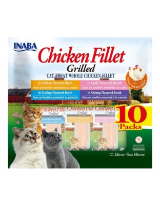 Inaba Chicken Fillet Grilled Variety Pack Assorted .9oz.-10 Pk