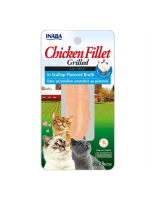 Inaba Chicken Fillet Grilled with Flavored Broth Scallop .9oz. (Case of 6)