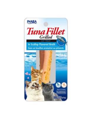 Inaba Tuna Fillet Grilled with Flavored Broth Scallop .52oz. (Case of 6)